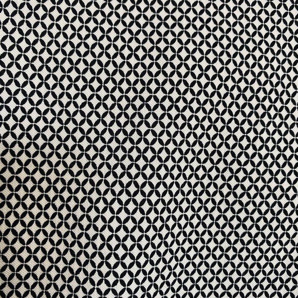 Van Heusen Stretch White Black Geo Pattern Pants - Picture 5 of 6